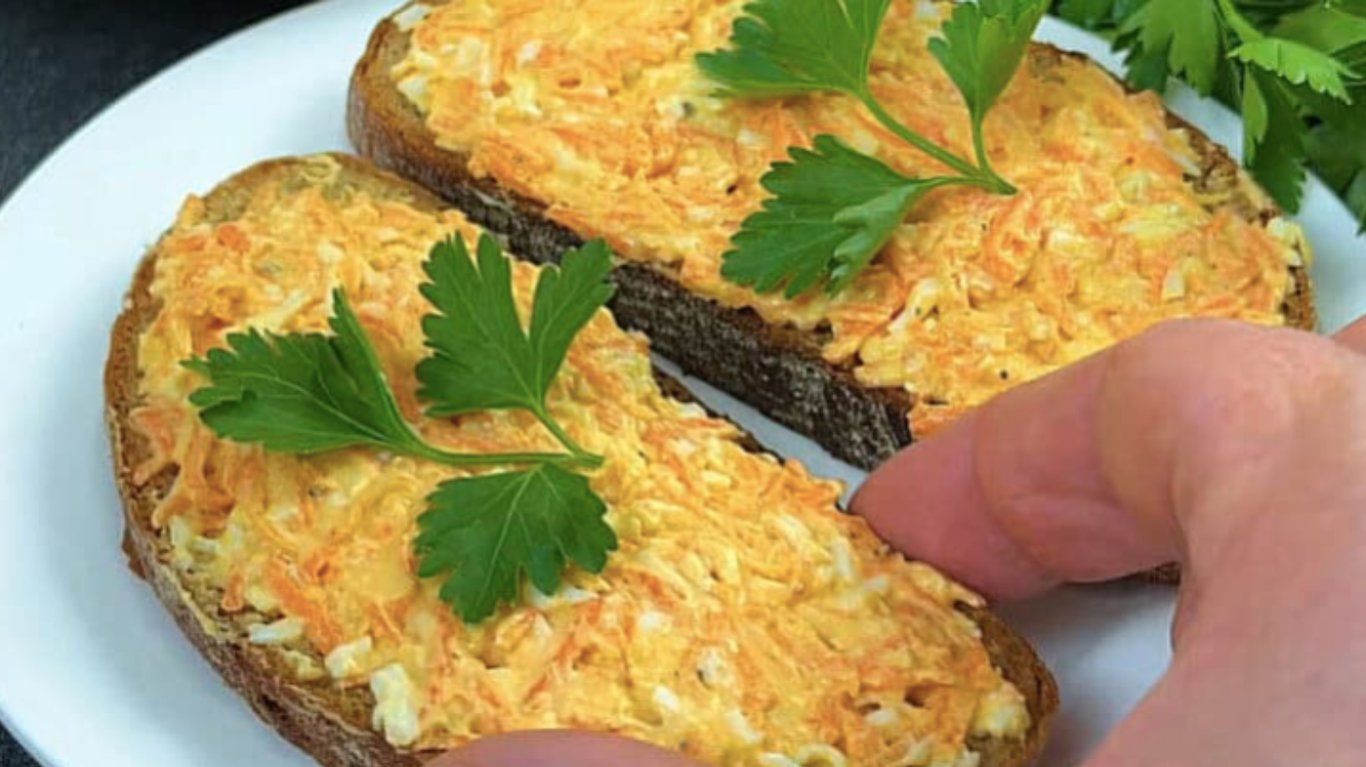 рецепт намазки з морквою для бутербродів