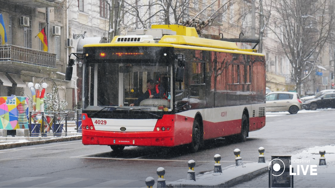 З понеділка в Одесі відновлюється рух електротранспорту