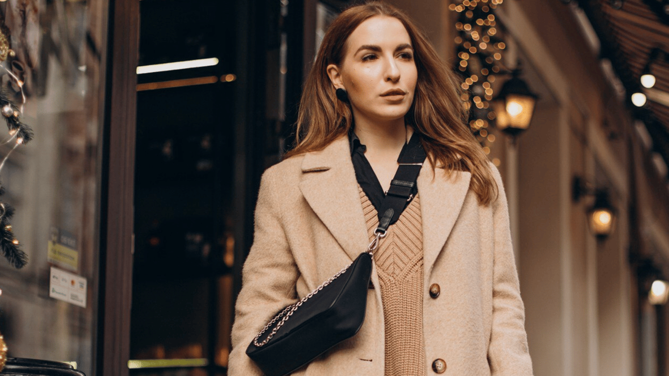 Winter 2025 trend — the statement high-collar coat