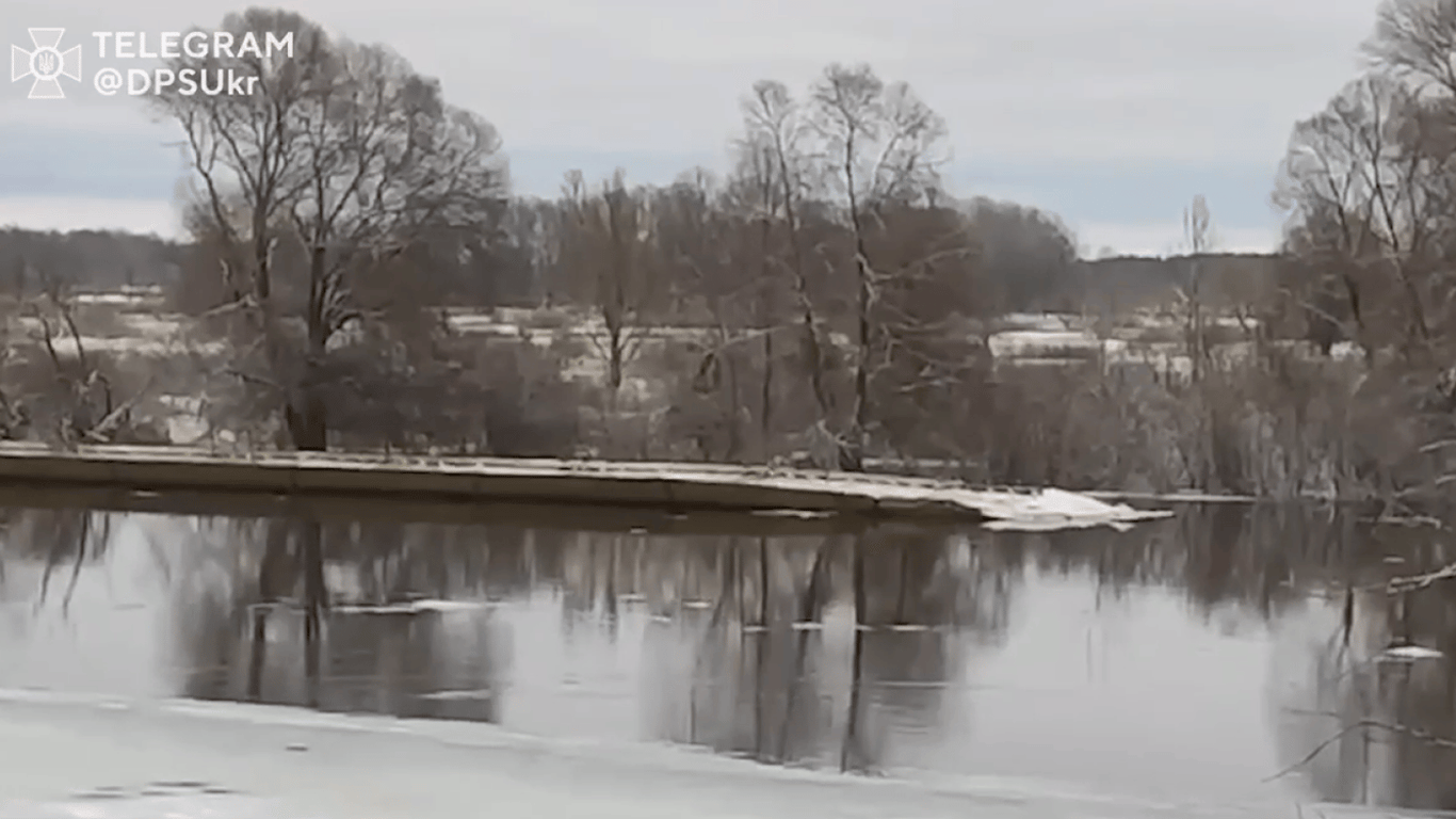 Російський понтонний міст було виявлено у Десні