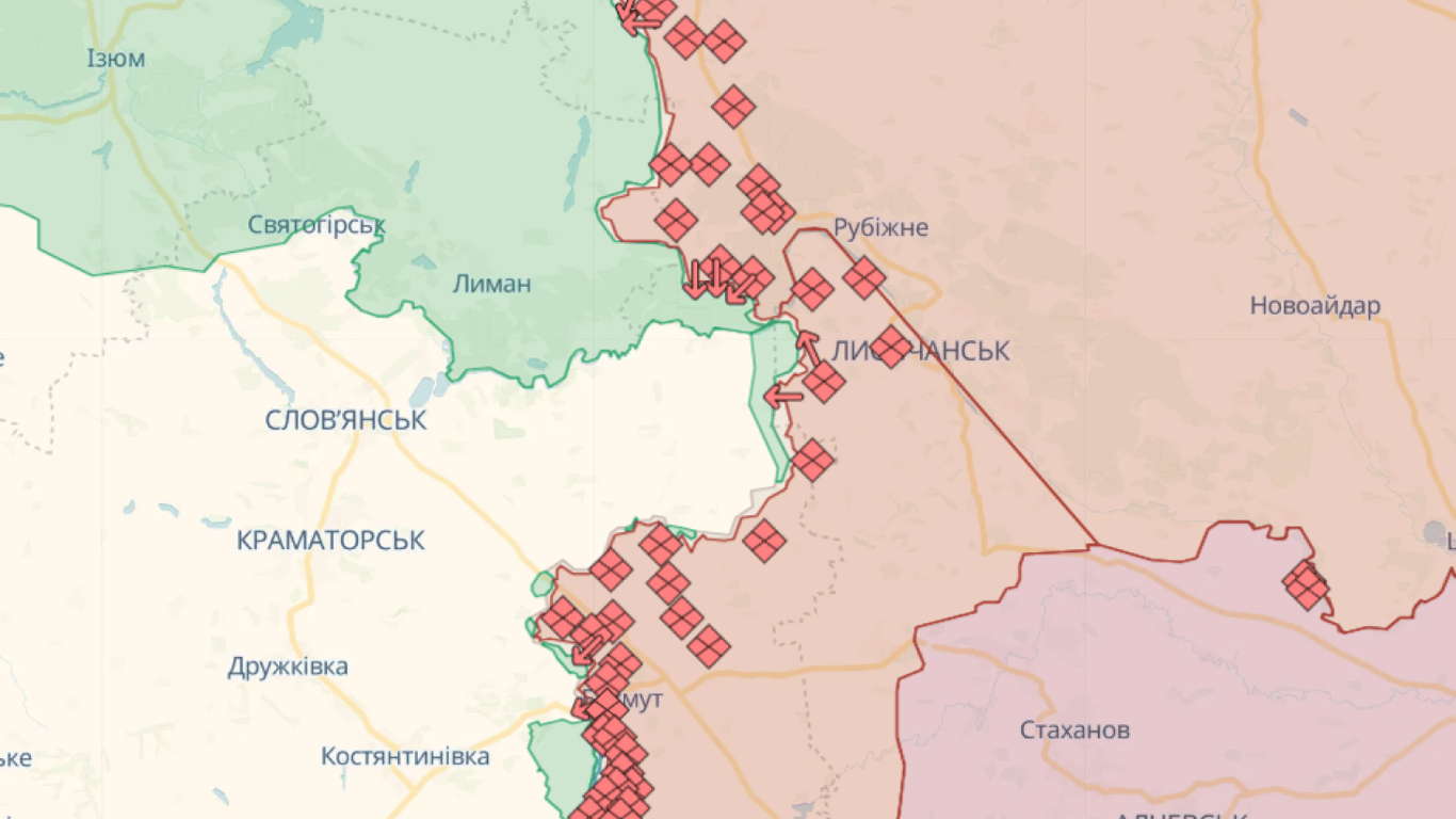 Карта бойових дій в Україні онлайн сьогодні, 25.10.2023 — DeepState, Liveuamap, ISW