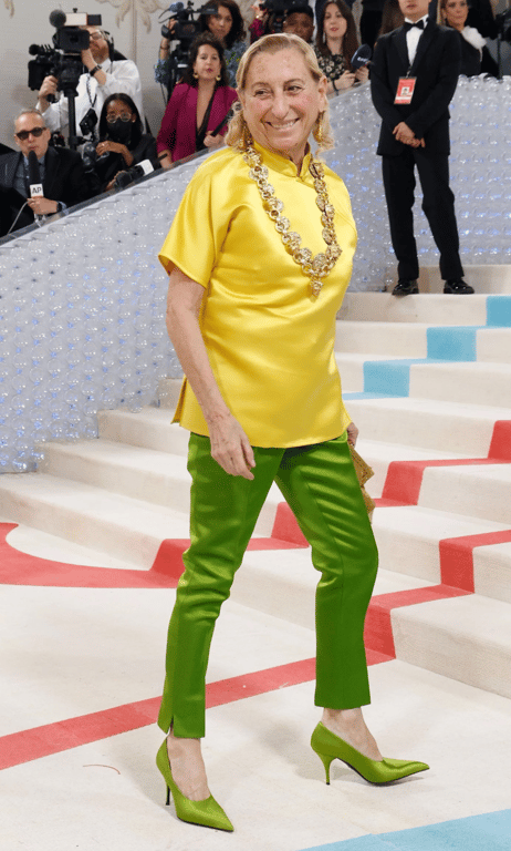 Міучча Прада зробила акцент на зелене взуття