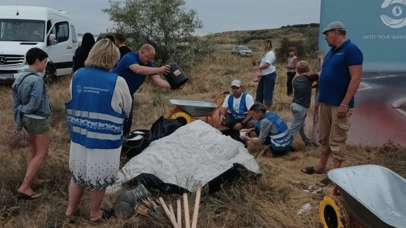 Щоб врятувати Куяльницький лиман одесити збирають сіль — фото - фото 10