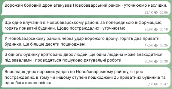Обстріл Харкова 19 травня - пошкоджені 25 приватних будинків