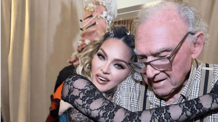 Мадонна показалась на редком фото с отцом-долгожителем - 285x160
