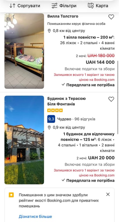 Ціни на житло в Умані на Рош га-Шана