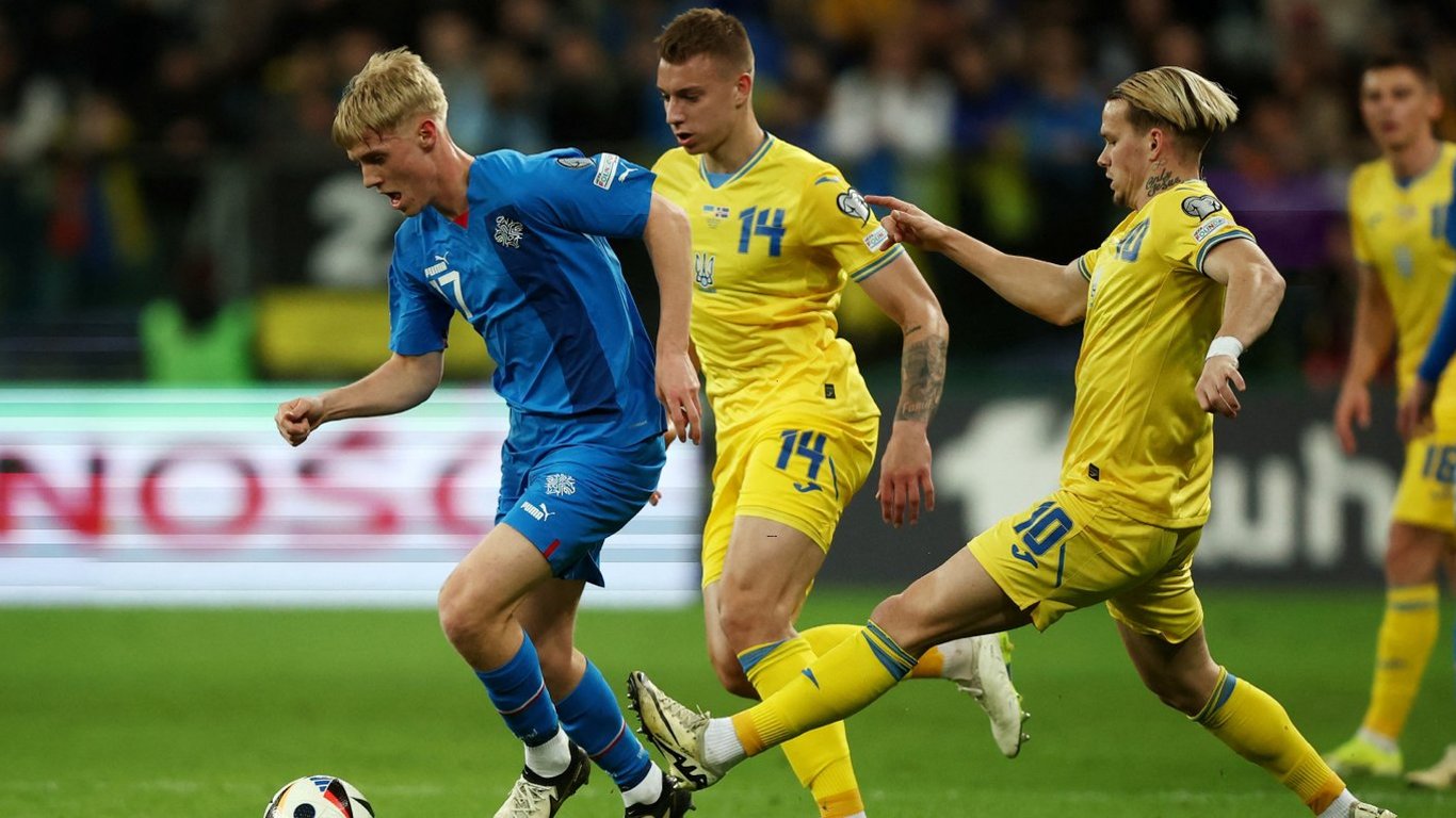 Україна приймає Ісландію — як команди зіграли у першому таймі