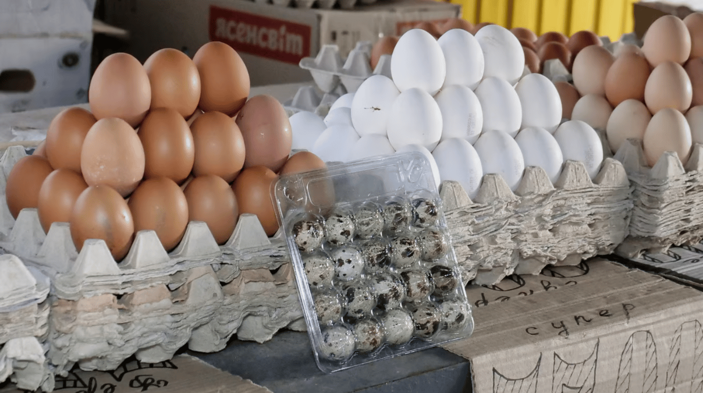 Цены на яйца в Украине.