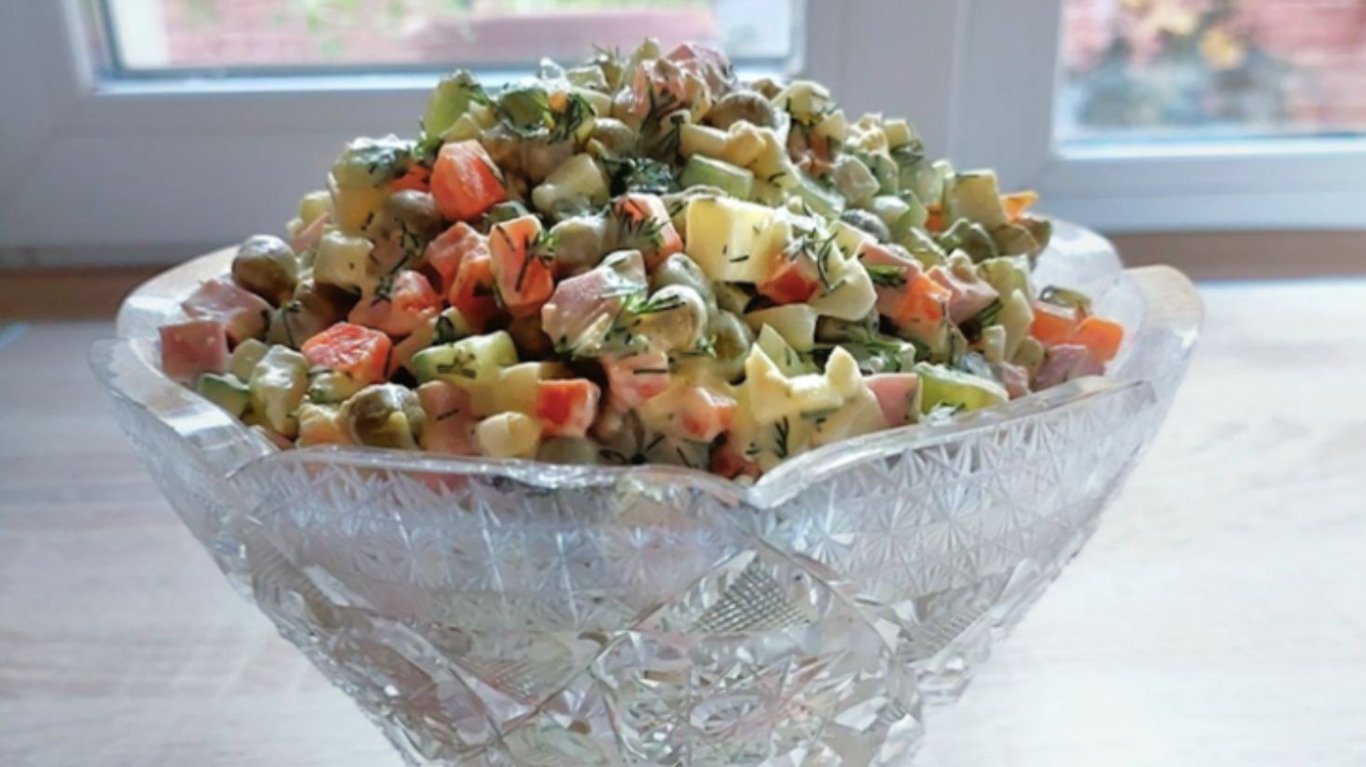 как приготовить "Оливье" по новому