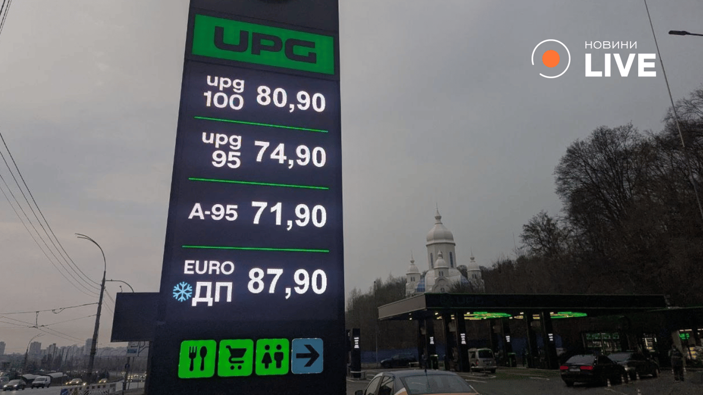 Вартість палива в Києві 3 квітня