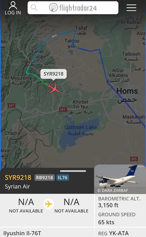 Літак сирійського лідера