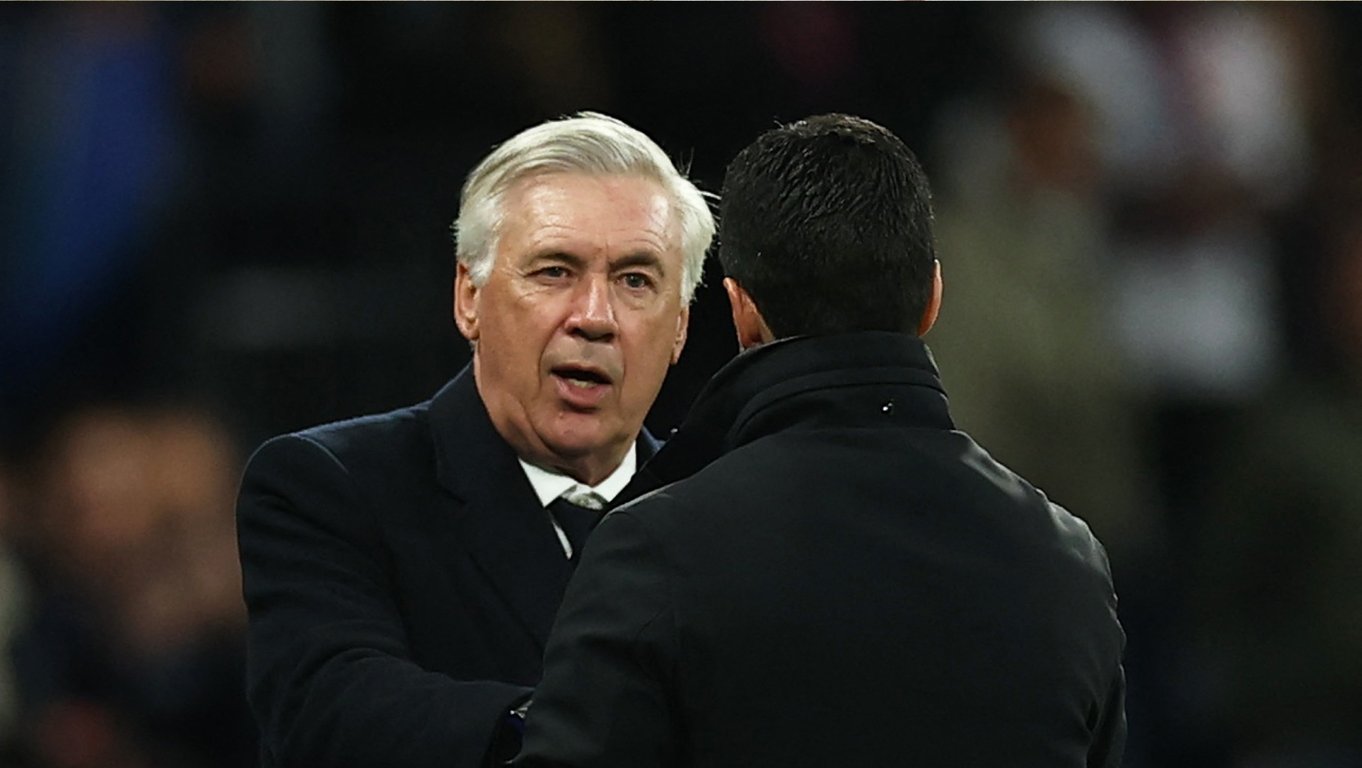 Микель Артета и Карло Анчелотти