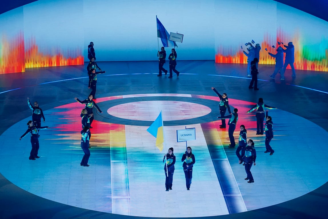 Флаг Украины на Паралимпиаде-2026