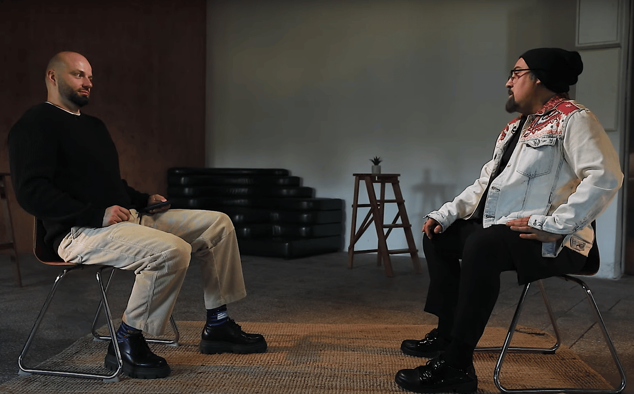 Дмитрий Коляденко и Слава Демин на интервью