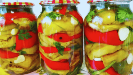 Рецепт консервации на зиму "Овощное золото" — домашняя заготовка - 285x160