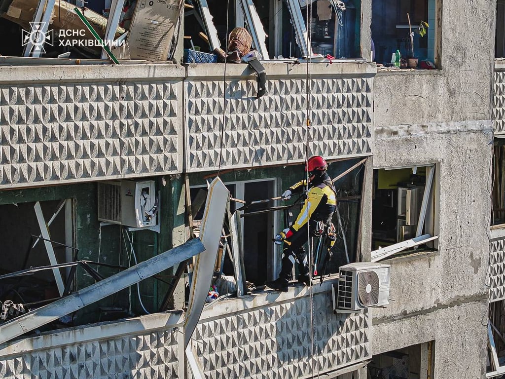 Russian attack on Kharkiv on April 18