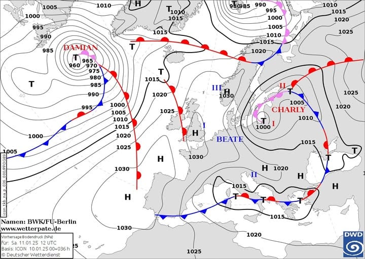 Штормовое предупреждение на 11-12 января