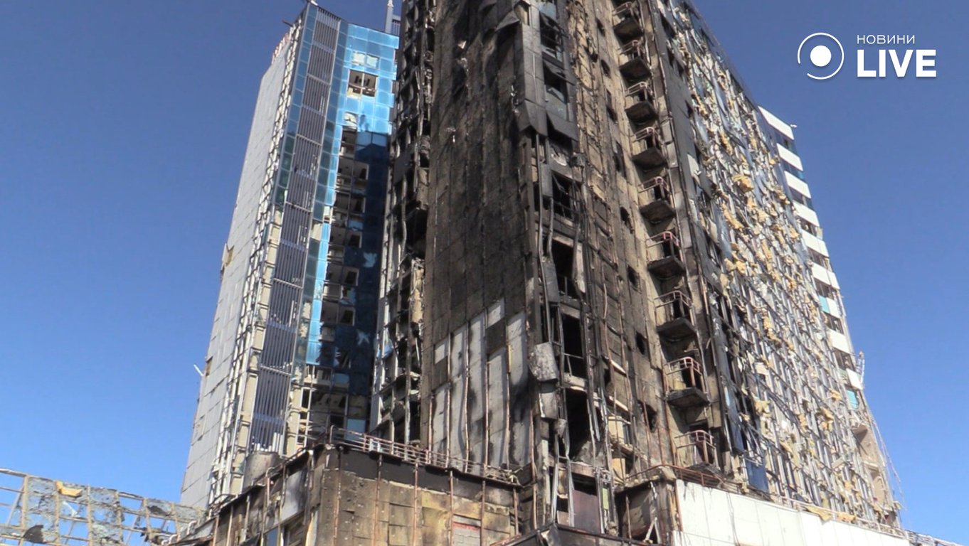 Зруйнований готель в Одесі