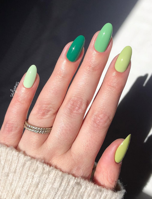 In September, the lucky color for manicure will be green