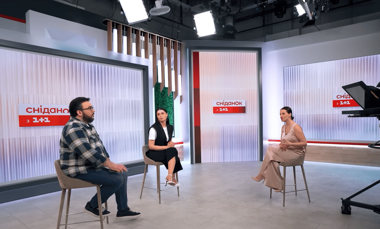 Руслан Сеничкин с Людмилой Барбир на интервью