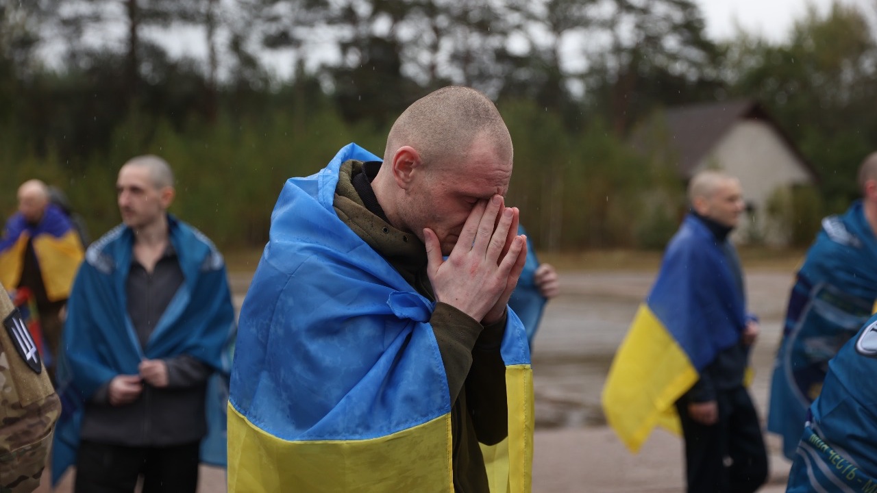 Ukrainians returned home from captivity