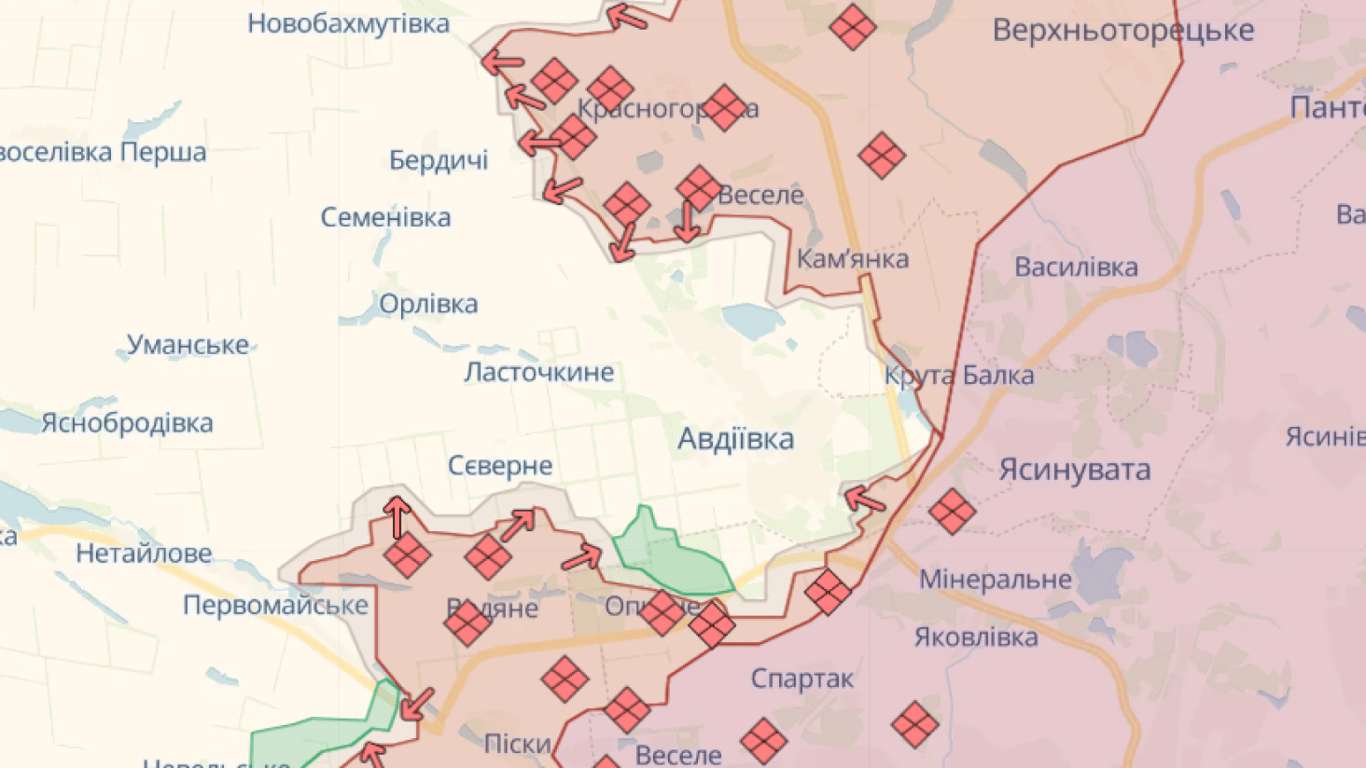 Карта бойових дій в Україні онлайн сьогодні, 09.12.2023 — DeepState, Liveuamap, ISW
