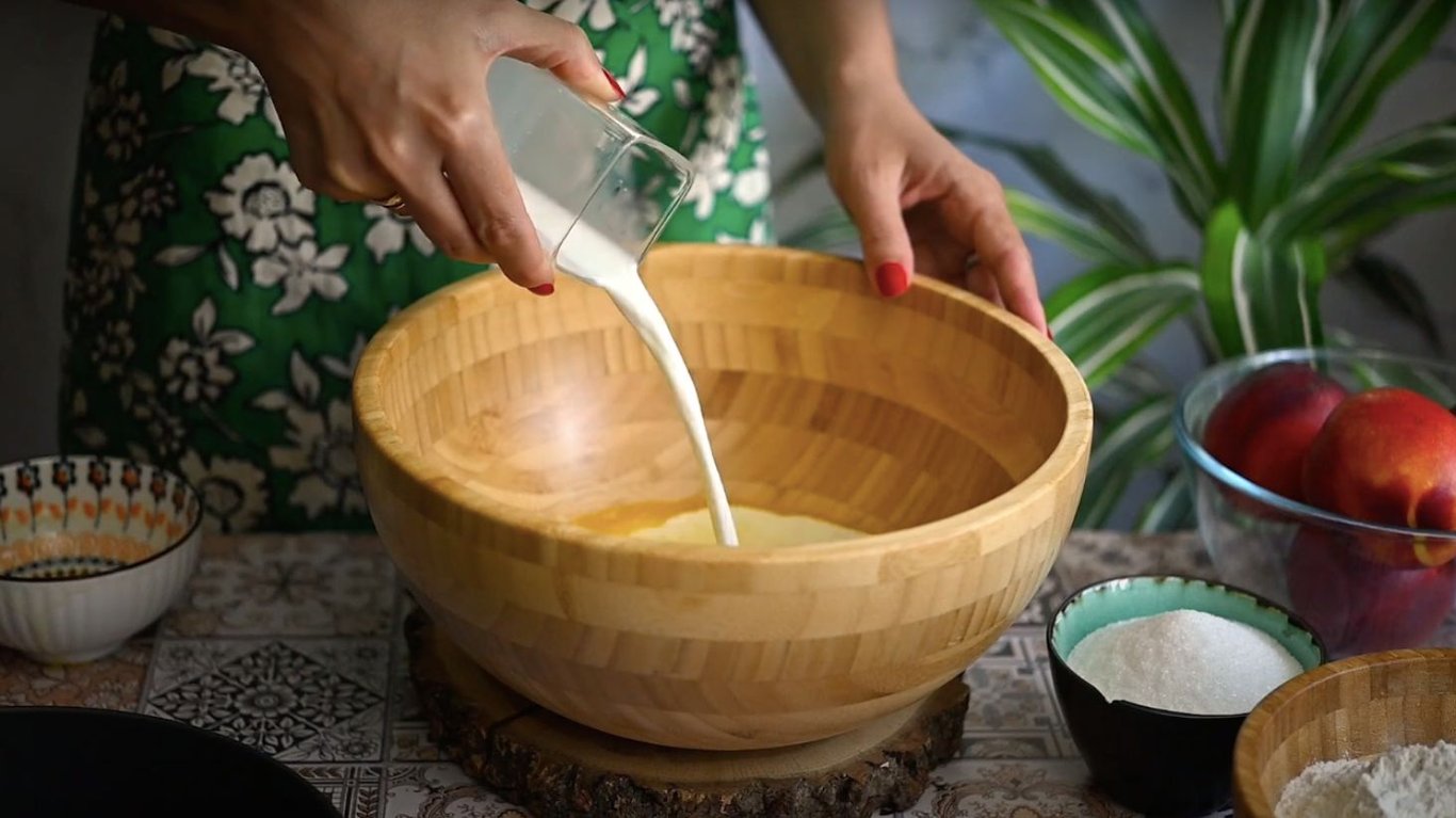 рецепт пирога з нектаринами