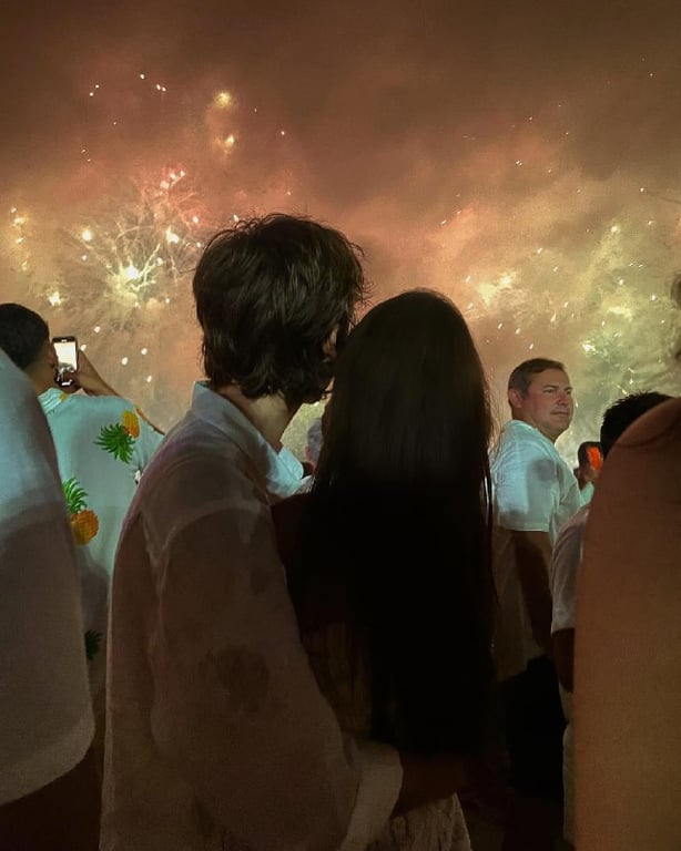 Круз Бекхем та Джекі Апостел зустріли Новий рік