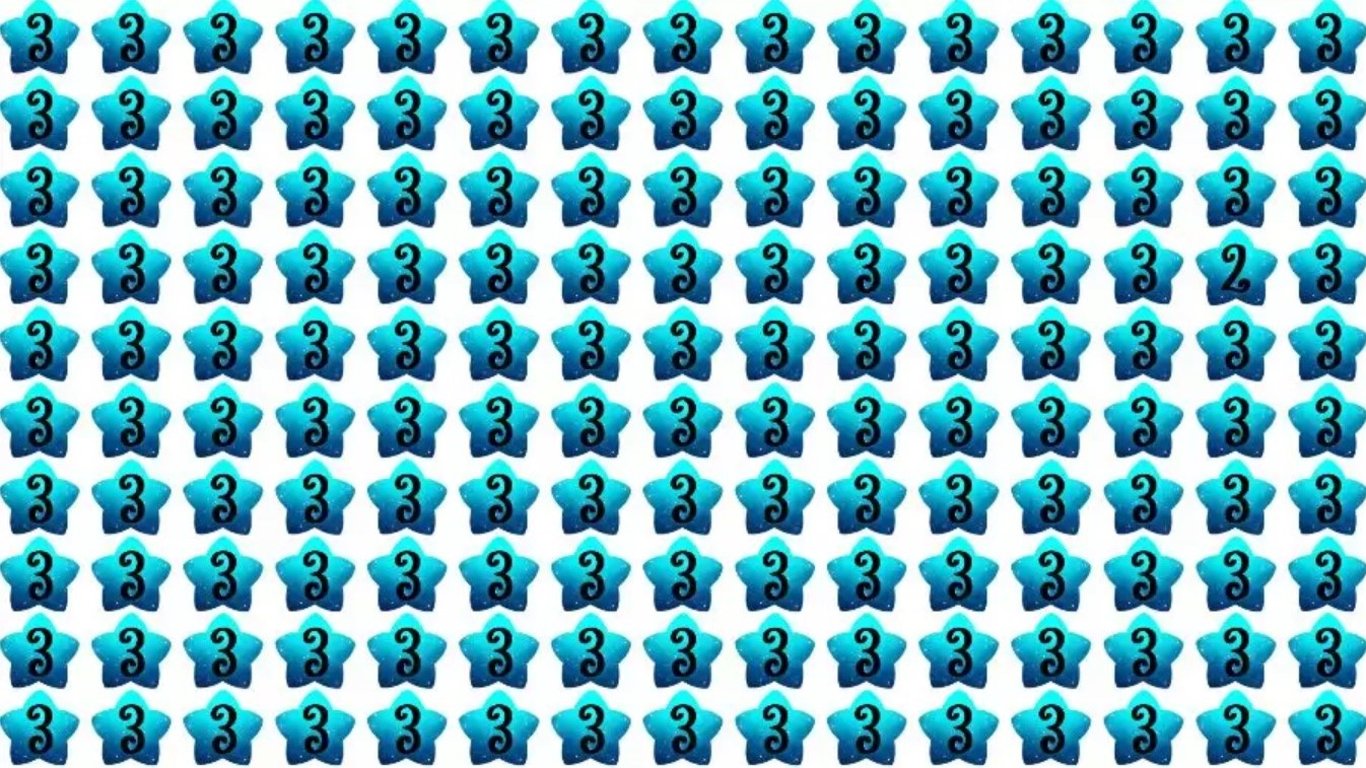 Оптическая иллюзия для самых умных: найдите цифру 2 за 12 секунд