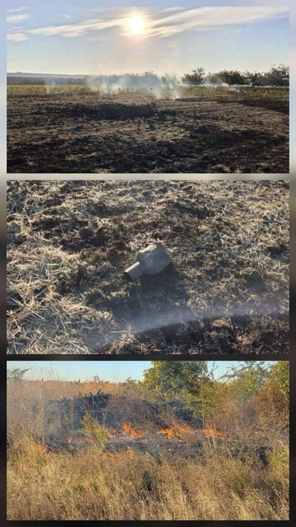 Уламки дрона, знайдені після вибуху в Молдові