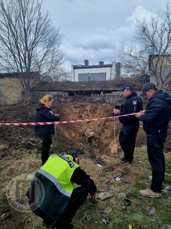 Наслідки обстрілу Києва 25 березня