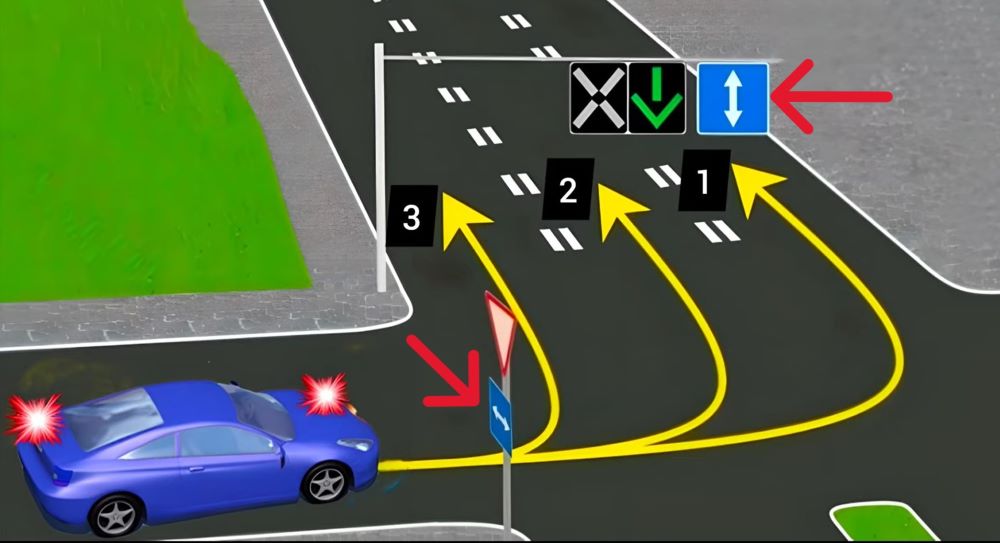 Хитрая задача из ПДД - как проехать по реверсивной дороге - фото 1
