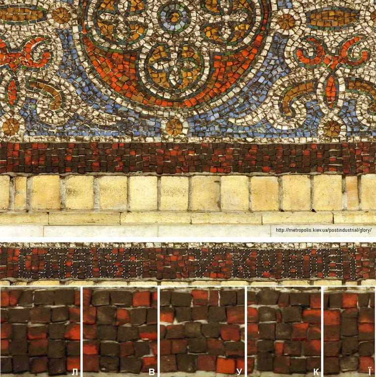 Напис Слава Україні, метро, Київ