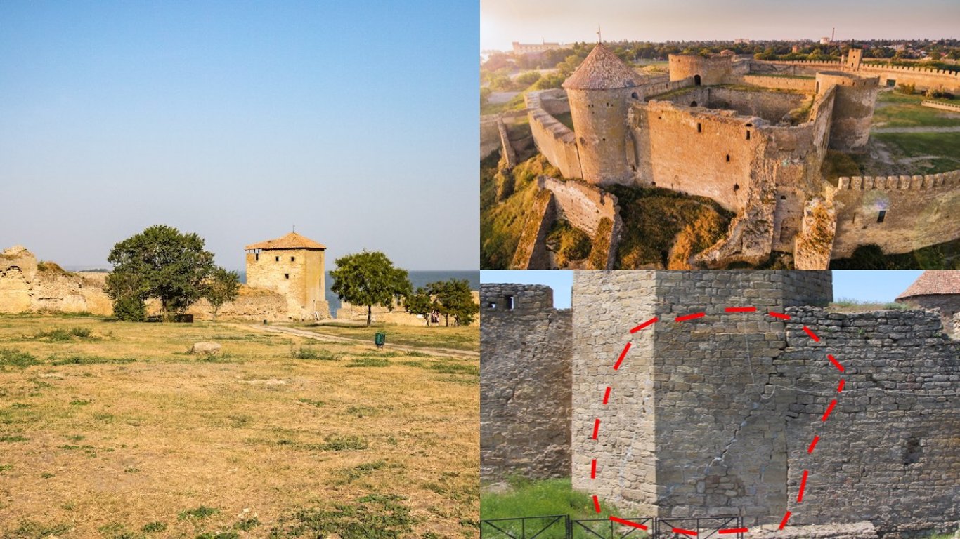 Разрушение башен Аккерманской крепости в Белгород-Днестровском