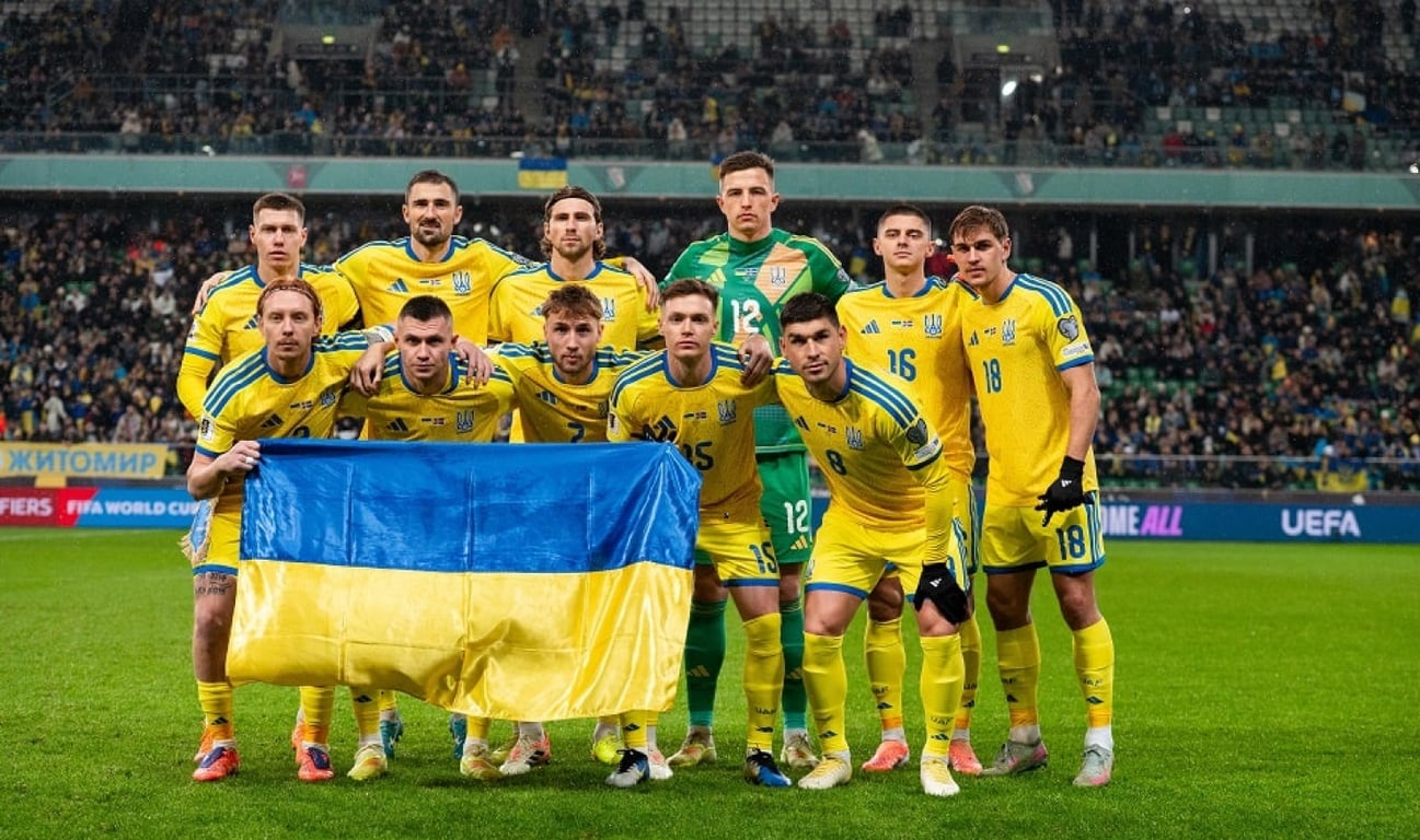Сборная Украины перед квалификационным матче ЧМ-2026