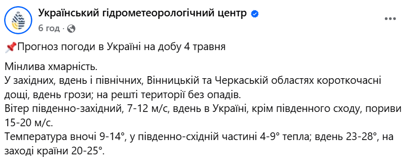 погода в Україні