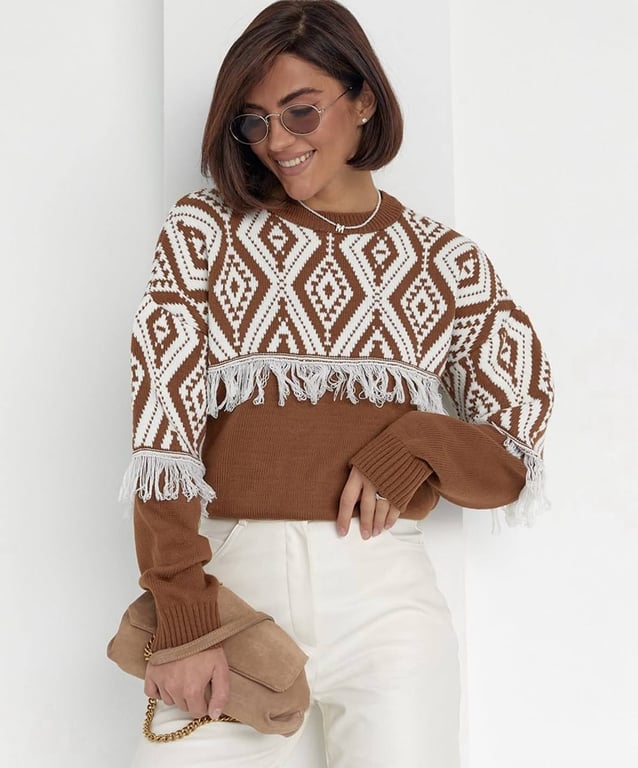 Fringe sweaters are back again