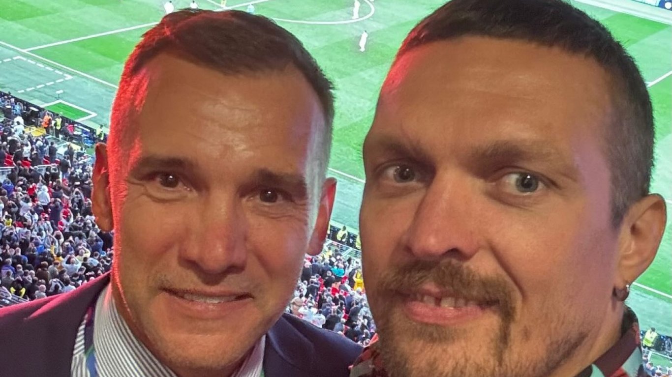 Олександр Усик та Андрій Шевченко