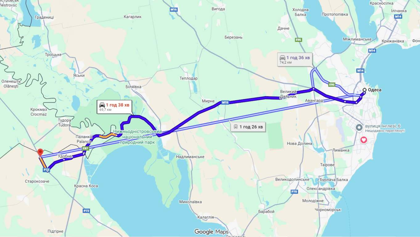 Затори до Молдови на трасі Одеса-Рені