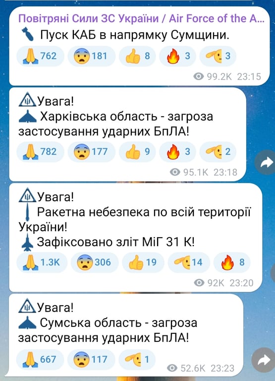 В Україні оголосили масштабну повітряну тривогу - фото 1