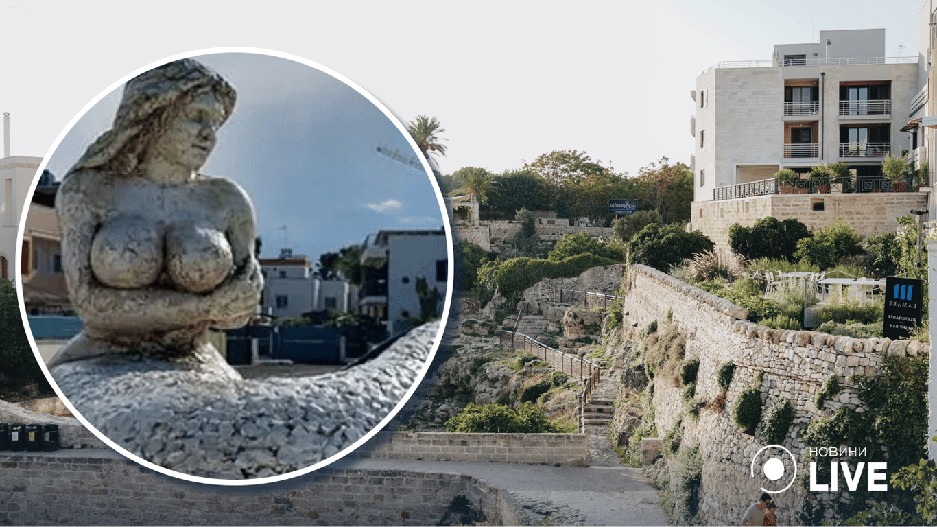 Статуя русалки на юге Италии вызвала переполох в обществе
