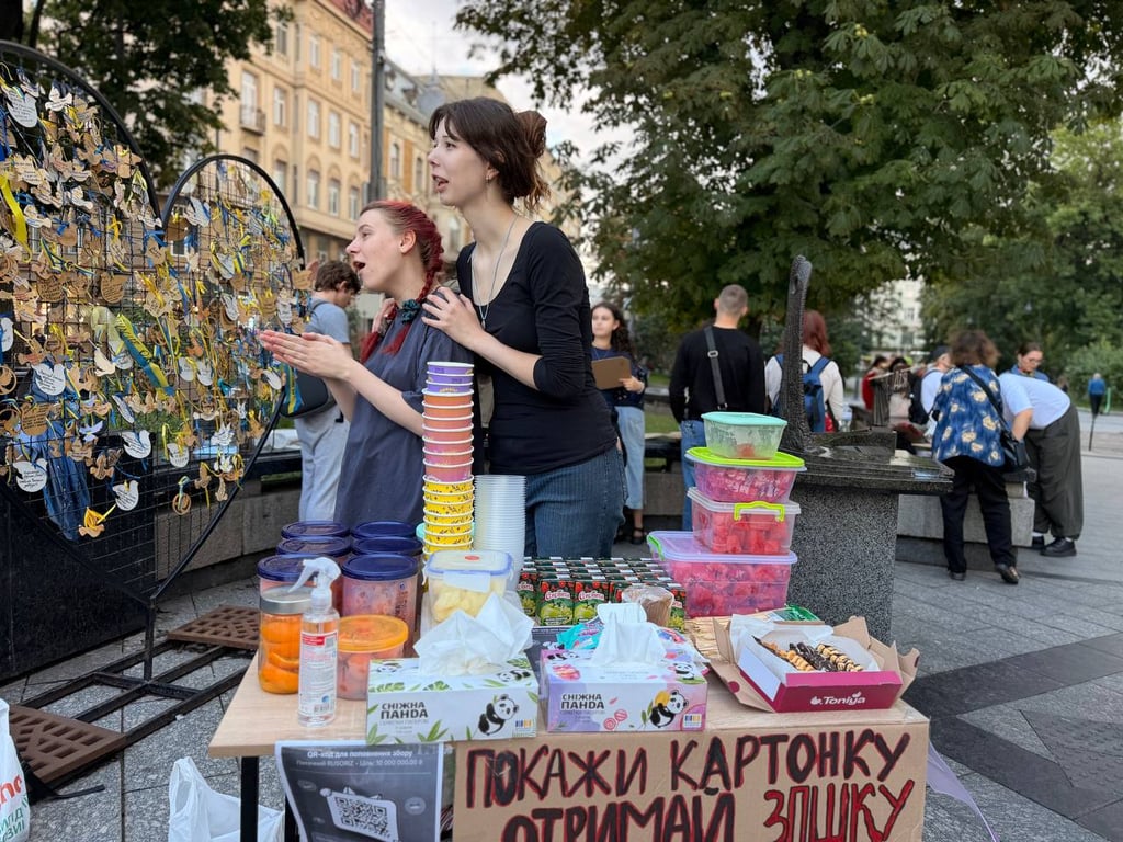 Шведский стол для митингующих во Львове 24 июля 2026 года