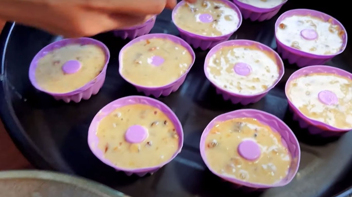 приготування кексів з бананами 