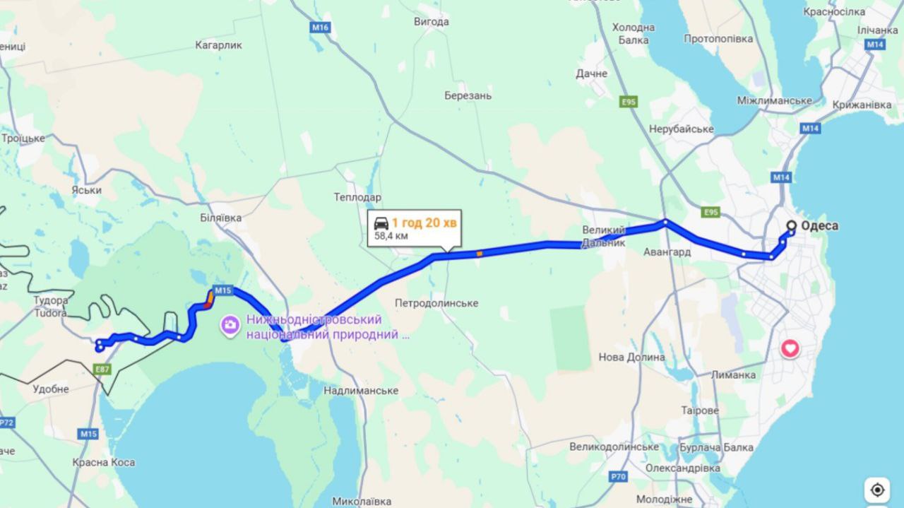 Затори на трасі Одеса-Рені