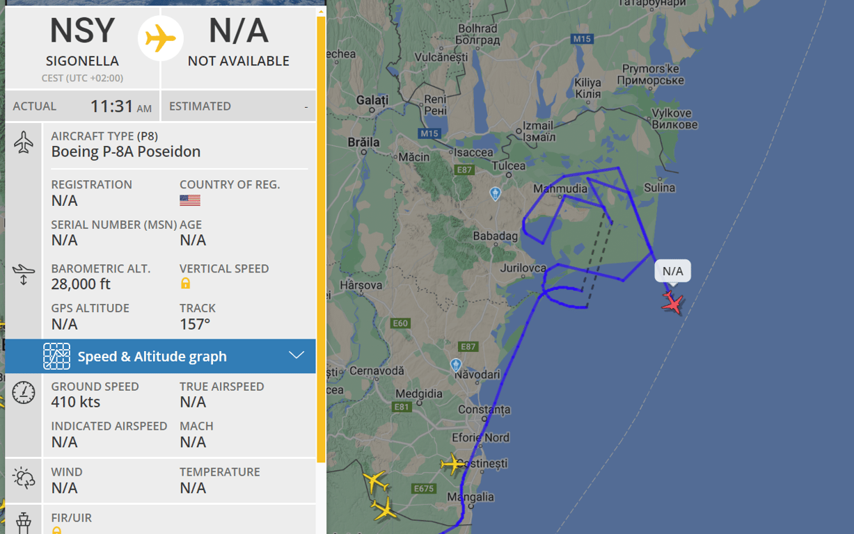 Над Чорним морем працює американська авіація — подробиці - фото 1