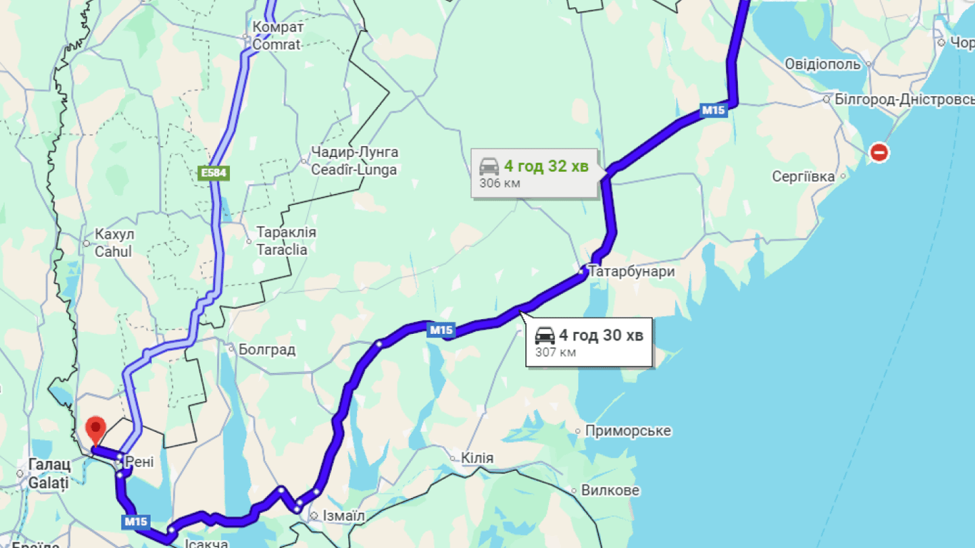 Затори до Молдови на трасі Одеса-Рені