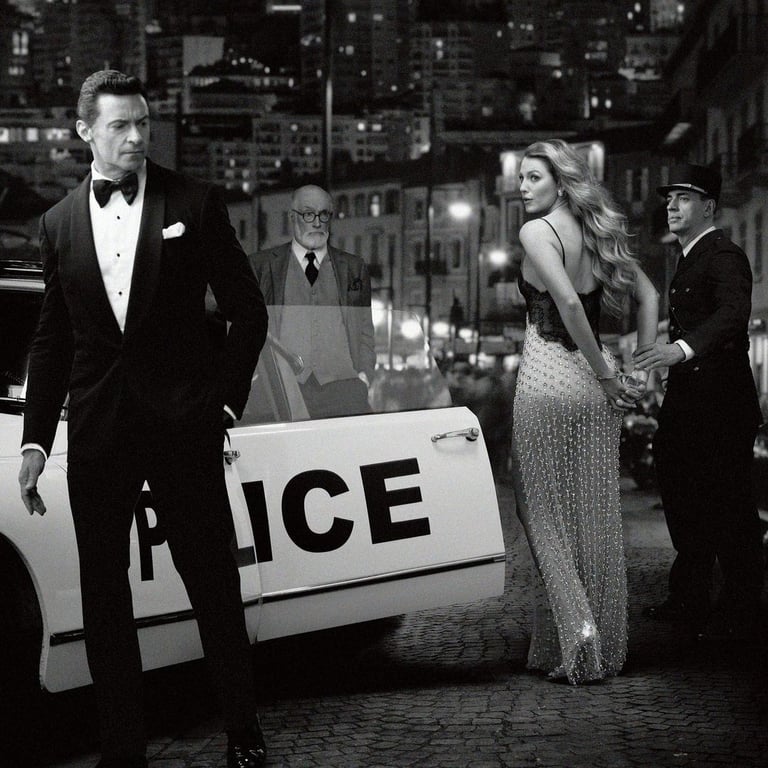 Блейк Лайвлі та Г'ю Джекман у фотосесії в стилі "старий Голлівуд"