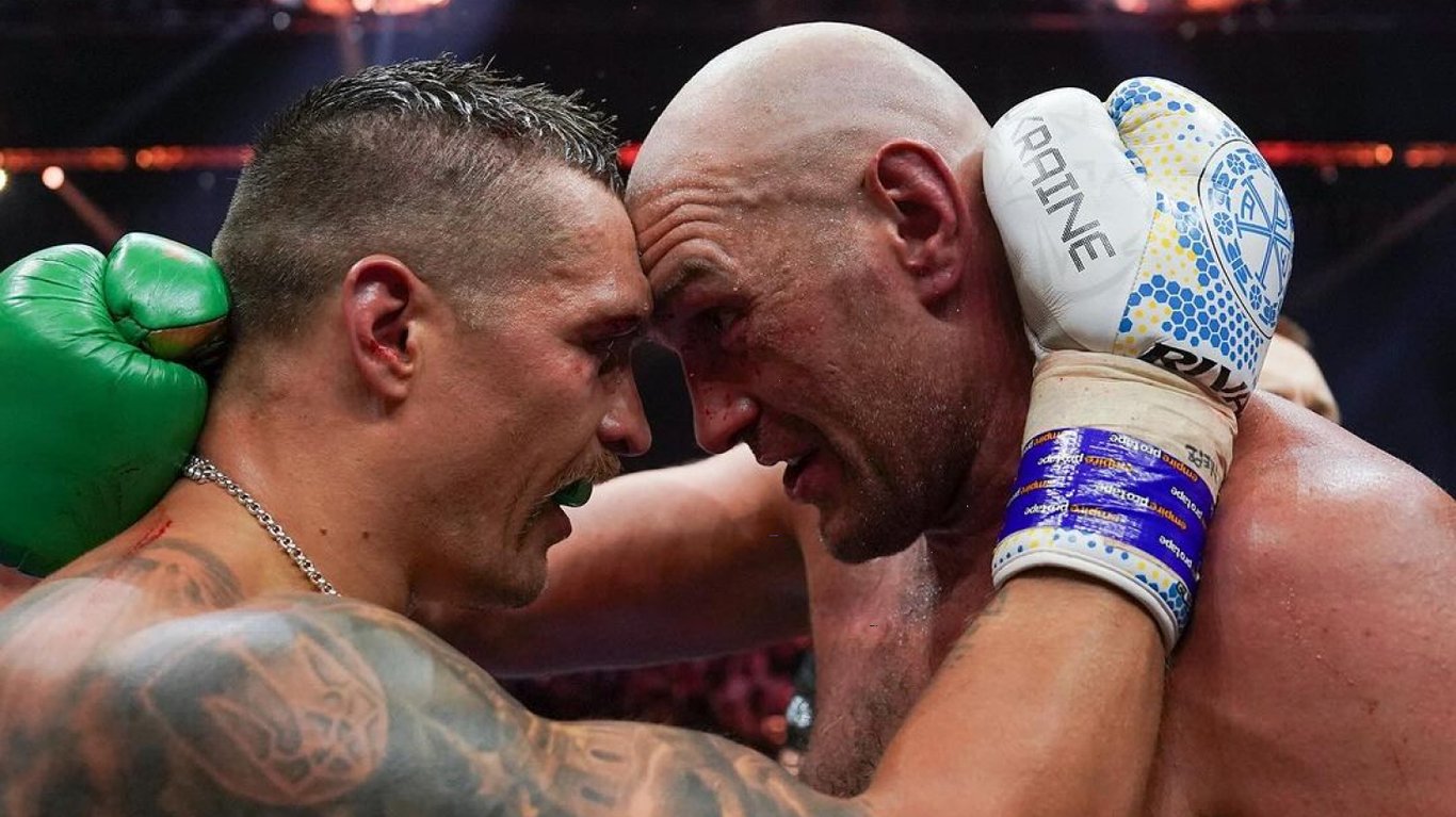 Олександр Усик та Тайсон Ф'юрі