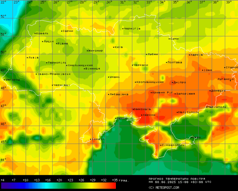Погода в Україні 8 червня