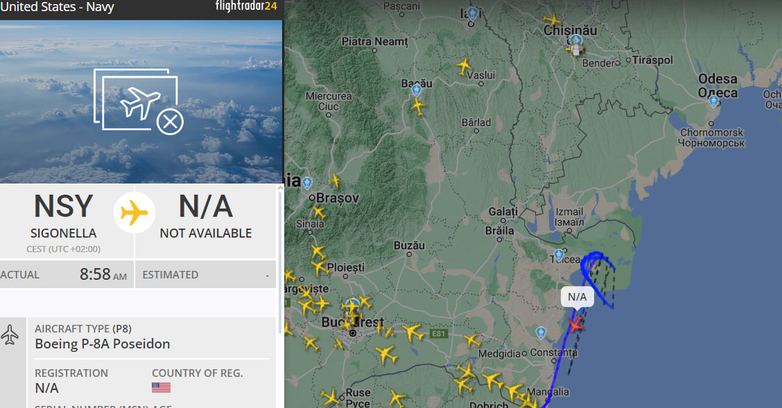 На півдні Одещини патрулює літак НАТО — подробиці місії розвідувальника - фото 1